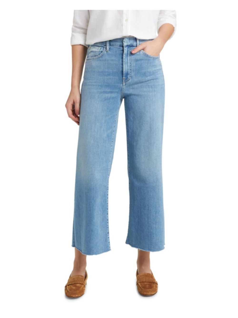 Frank & Eileen Wide-Leg Crop Jeans